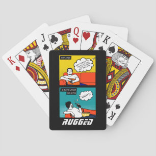 orange yellow blue Honey Do Rugged Geek Comics Playing Cards