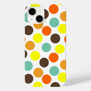 Orange, Yellow, Brown, Blue Dots Case-Mate iPhone 14 Case