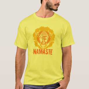 Orange & Yellow Buddha face T-Shirt