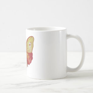 Orange Yellow Butterfly Drawing Coffee Mug