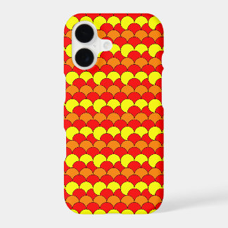 Orange yellow circles pattern