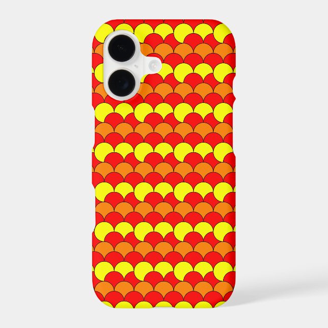 Orange yellow circles pattern (Back)
