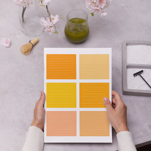 Orange Yellow Colour Block Notepad