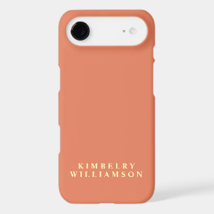 Orange Yellow Customised Name Stylish Monogram