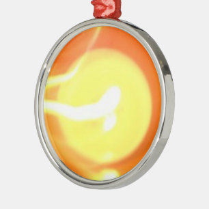 Orange Yellow Flame Candle Light, Art Metal Tree Decoration