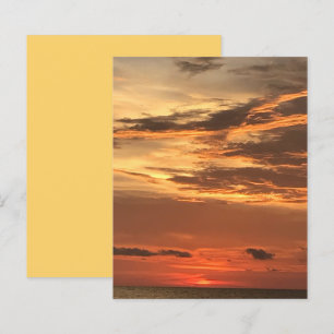 Orange Yellow Gold Sunset Scrapbook Paper Sheet