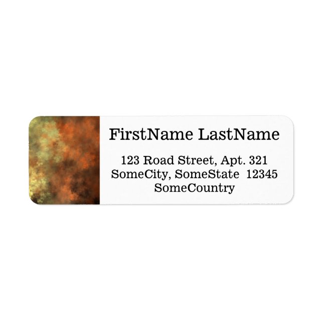 Orange, Yellow & Grey Mist-Like Pattern (Front)