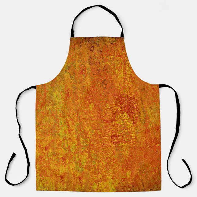 Orange yellow grunge backgroundabstract,art,backgr apron (Front)