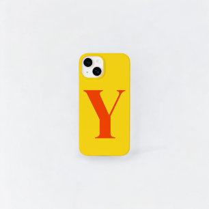 Orange Yellow Initial Personalised Monogram Case-Mate iPhone 14 Case