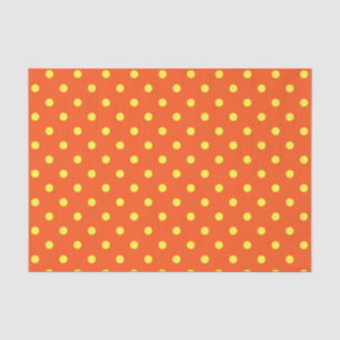 Orange & Yellow Polka Dots Tissue Paper