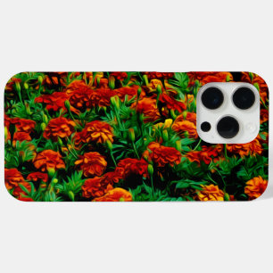 Orange Yellow Red Flowers iPhone 15 Pro Max Case