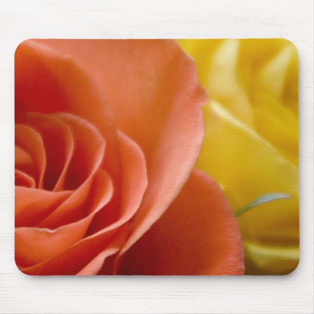 Orange & Yellow Roses Mouse Mat (Front)