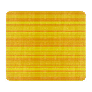 Orange Yellow Stripes Cutting Board