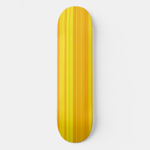 Orange Yellow Stripes Skateboard