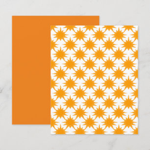 Orange Yellow Sunny Suns Scrapbook Paper