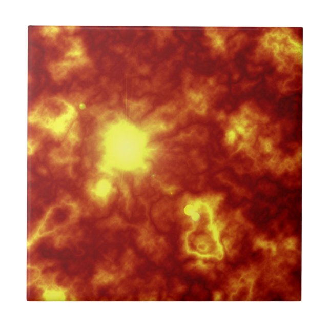 Orange & Yellow Tile (Front)