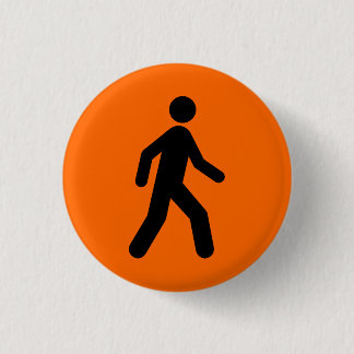 orange you glad 3 cm round badge