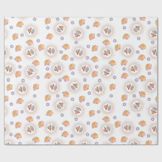 Orange-You Listening Wrapping Paper