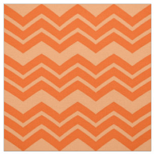 Orange Zigzag Chevron Pattern Design Fabric