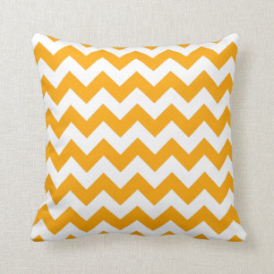 Orange Zigzag Cushion