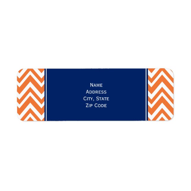 Orange Zigzag Pattern with Royal Blue (Front)