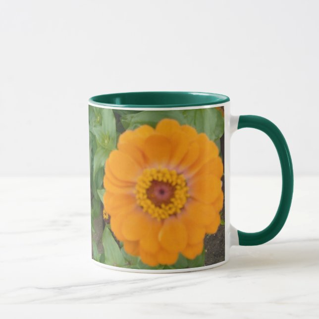Orange Zinnia Mug (Right)