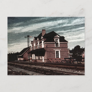 Orangedale Railway Station Cape Breton Nova Scotia Postcard