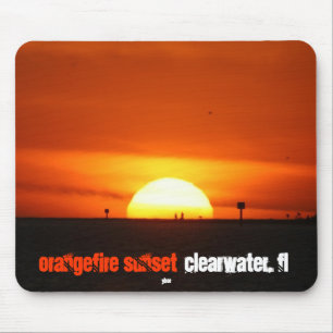 OrangeFire Sunset by Ybor Mouse Mat