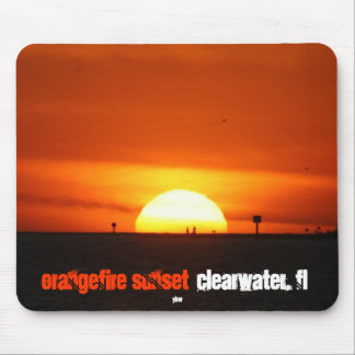 OrangeFire Sunset by Ybor Mouse Mat