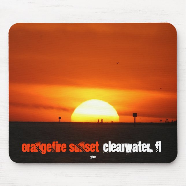 OrangeFire Sunset by Ybor Mouse Mat (Front)