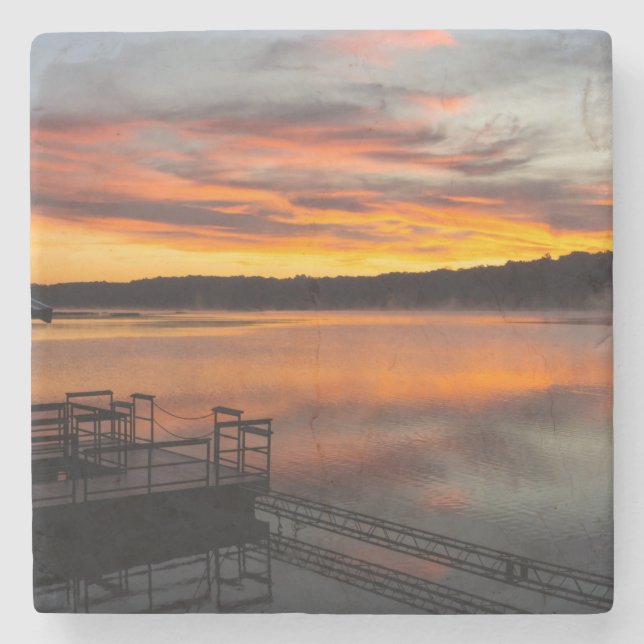 Orangelicious Morning Stone Coaster (Front)