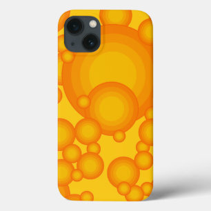 Oranger 70s styling circles like bubbles Case-Mate iPhone 13 Case