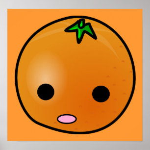 oranges-297095 oranges fruit eyes food face orang poster