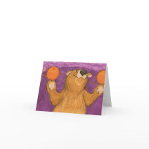Oranges and a Bear / Note Card