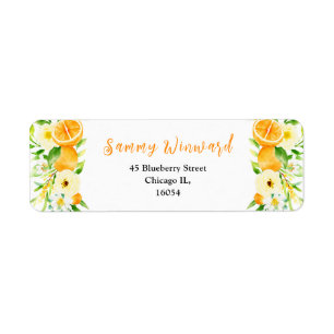 Oranges and Foliage Baby Shower