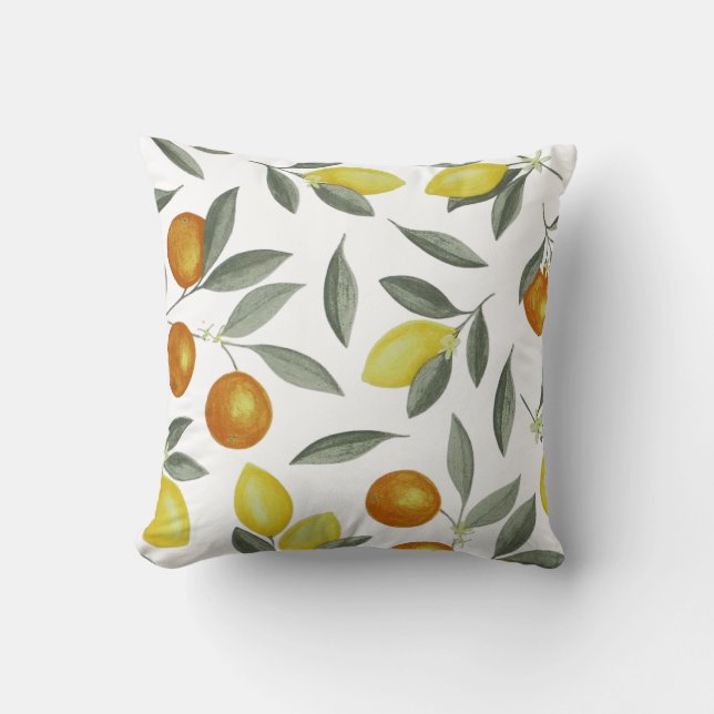 Oranges and lemons cushion (Front)