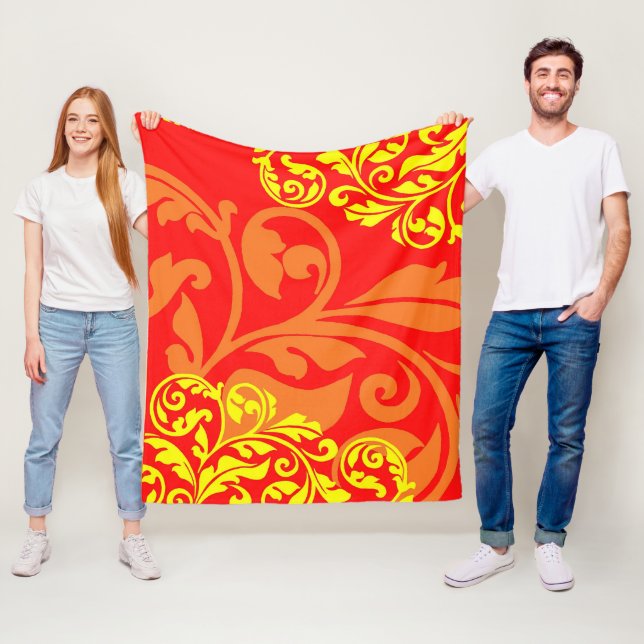 Oranges and Lemons Fleece Blanket (In Situ)