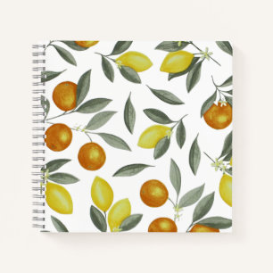 Oranges and lemons notebook