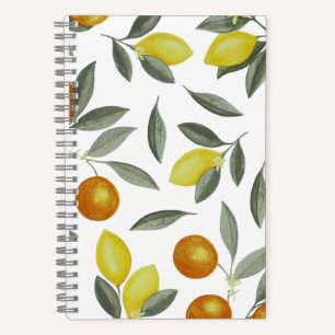 Oranges and lemons notebook