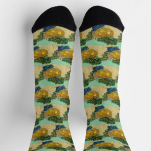 Oranges and Lemons with Blue Gloves by Van Gogh Socks