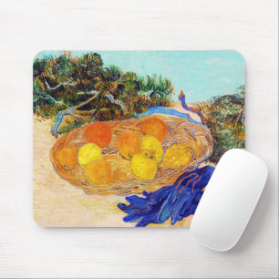 Oranges and Lemons with Blue Gloves, Van Gogh Mouse Mat