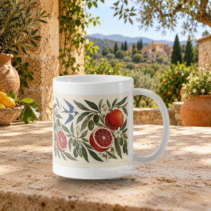 Oranges and Olives Folk Art Mug