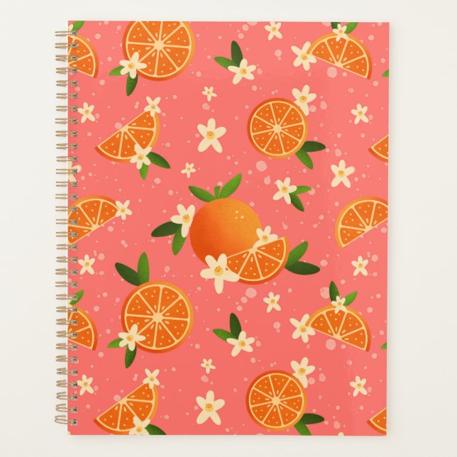 Oranges and orange blossom joy Planner (Front)