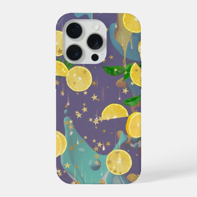 Oranges and paint splashes iPhone case (Back)