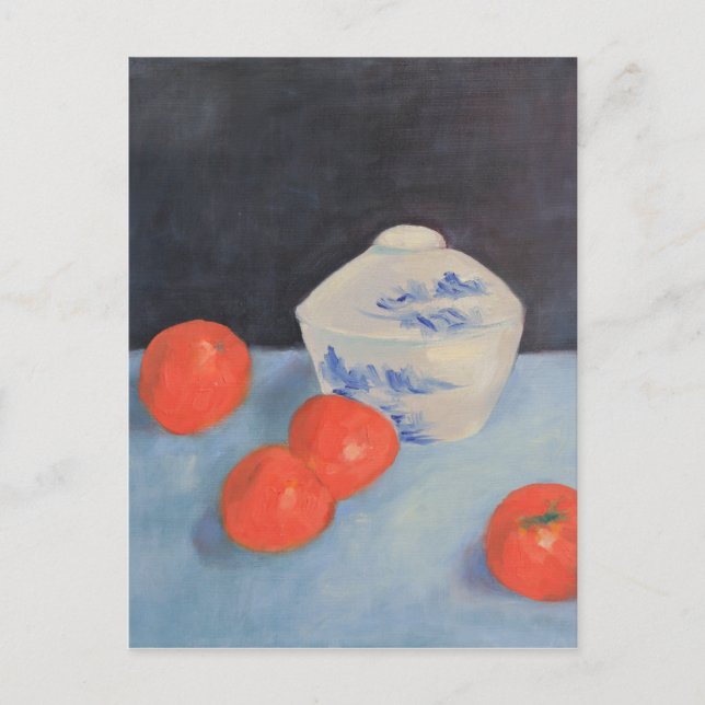 Oranges and Persimmons Postcard (Front)