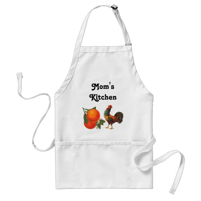 Oranges and Rooster Custom Crate Art Apron (Front)