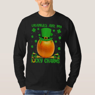Oranges Are My Lucky Charms Orange Fruit St Patric T-Shirt