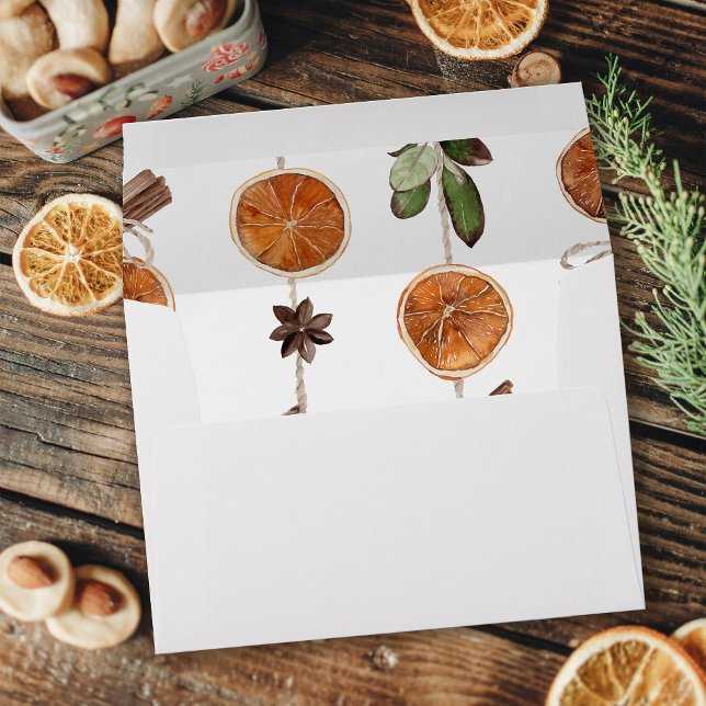Oranges & Cinnamon Rustic Fall Envelope (Creator Uploaded)