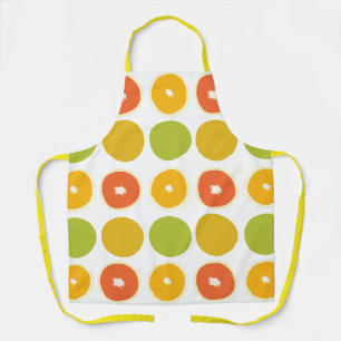 Oranges Citrus Fruits Food Pattern     Apron