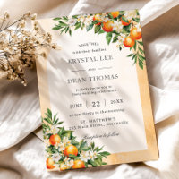 Oranges Citrus Fruits Greenery Orchard Wedding